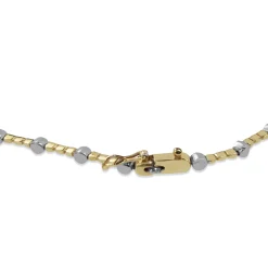 18ct Yellow and White Gold Diamond Necklace
