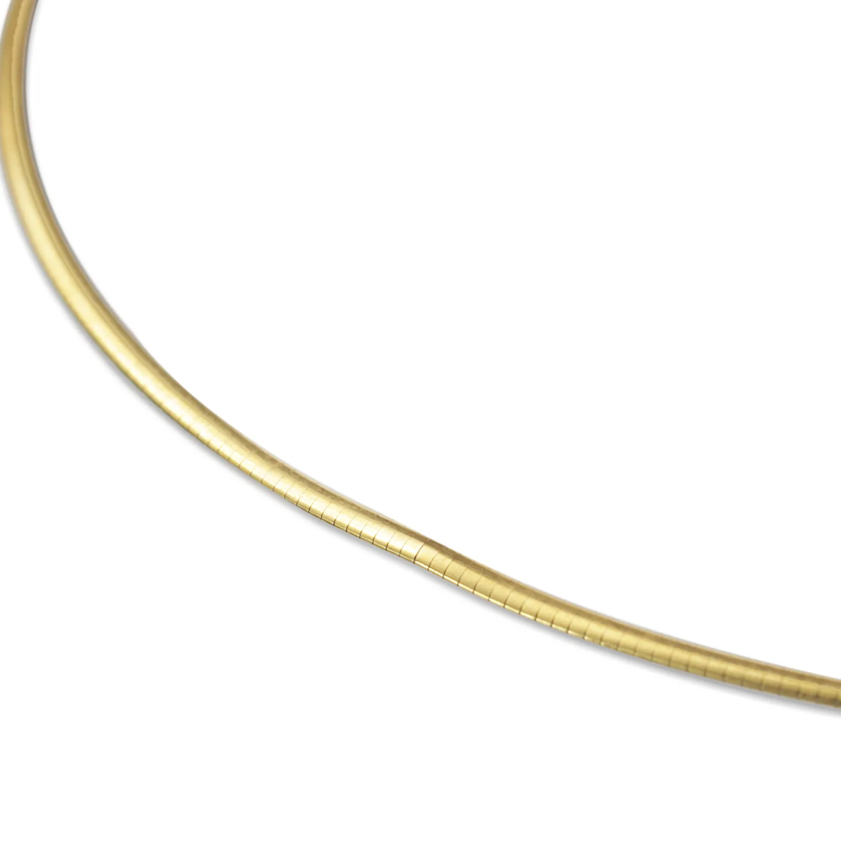 18ct Yellow and White Gold Omega Necklace