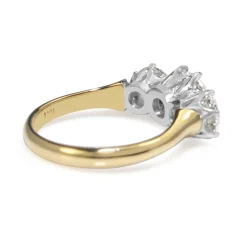 18ct Yellow and White Gold 3 Stone Diamond Ring