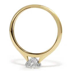 18ct Yellow and White Gold .50ct Diamond Solitaire ring