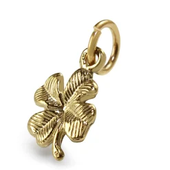 9ct Yellow Gold 4 Leaf Clover Charm Pendant
