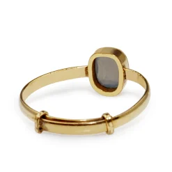 9ct Yellow Gold Adjustable Moonstone Ring