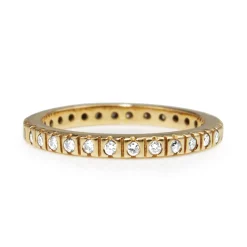 9ct Yellow Gold All Round Diamond Band