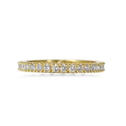 18ct Yellow Gold All Round Diamond Band Ring