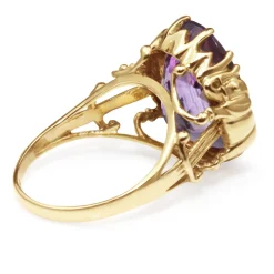 14ct Yellow Gold Amethyst Vintage Ring