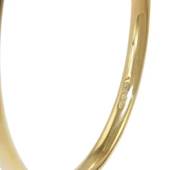 9ct Yellow Gold and Silver Filled Round Bangle