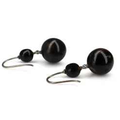 9ct Yellow Gold and Silver Piqué Antique Earrings