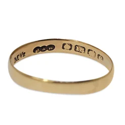 18ct Yellow Gold Antique Band Ring