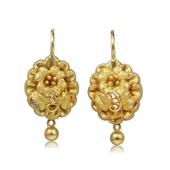 18ct Yellow Gold Antique Drop Earrings