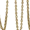 9ct Yellow Gold Antique Fancy Link Chain Necklace