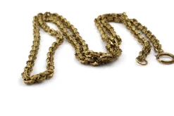 9ct Yellow Gold Antique Fancy Link Chain Necklace