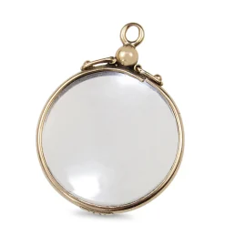 9ct Yellow Gold Antique Glass Pendant / Locket