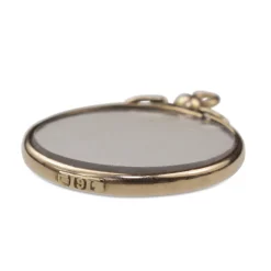 9ct Yellow Gold Antique Glass Pendant / Locket