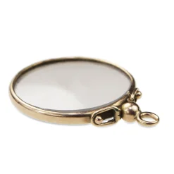 9ct Yellow Gold Antique Glass Pendant / Locket