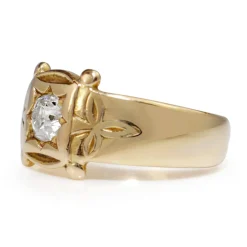 18ct Yellow Gold Antique Old Cut Diamond Ring