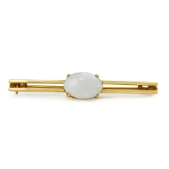 14ct Yellow Gold Antique Opal Brooch