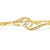 18ct Yellow Gold Antique Rose Cut Diamond Bangle