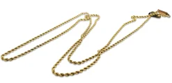 9ct Yellow Gold Antique Rope Chain Necklace