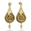 14ct Yellow Gold Antique Seed Pearl Drop Earrings