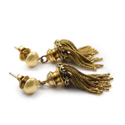 18ct Yellow Gold Antique Tassel Earrings