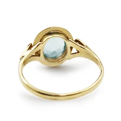9ct Yellow Gold Aquamarine Ring