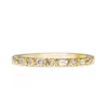 9ct Yellow Gold Art Deco Style Baguette Diamond Band Ring