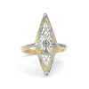 18ct Yellow Gold Art Nouveau Diamond Ring