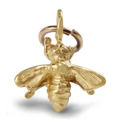 9ct Yellow Gold Bee Charm Pendant