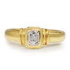 18ct Yellow Gold Bezel Diamond Solitaire Ring