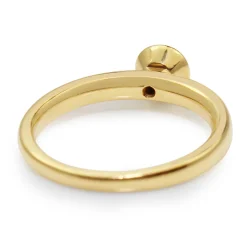18ct Yellow Gold Bezel Diamond Ring
