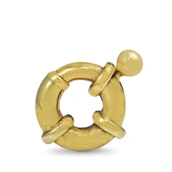 18ct Yellow Gold Bolt Ring Clasp