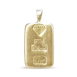 9ct Yellow Gold Bullion Pendant