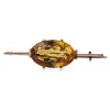 9ct Yellow Gold Citrine Brooch