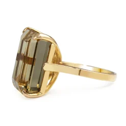 18ct Yellow Gold Citrine Cocktail Ring
