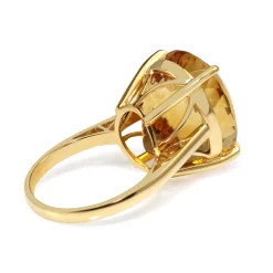 18ct Yellow Gold Citrine Solitaire Ring