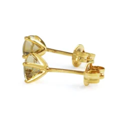 9ct Yellow Gold Citrine Stud Earrings