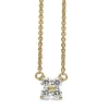 9ct Yellow Gold 'Clover' Style Diamond Necklace