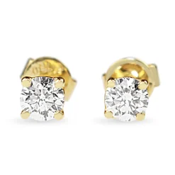 18ct Yellow Gold .40ct Diamond Stud Earrings
