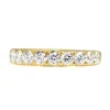 18ct Yellow Gold .90ct Diamond Half Hoop Band