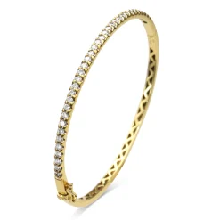 18ct Yellow Gold 1.00ct Diamond Bangle