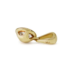 18ct Yellow Gold .25ct Diamond Bezel Pendant
