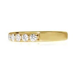18ct Yellow Gold .70ct Diamond Band