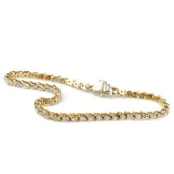 14ct Yellow Gold 2.00ct Diamond Tennis Bracelet