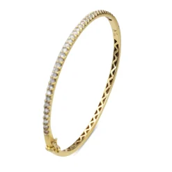 18ct Yellow Gold 1.00ct Diamond Bangle