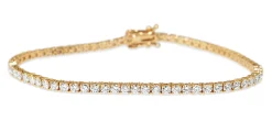 18ct Yellow Gold 3.50ct Tennis Bracelet