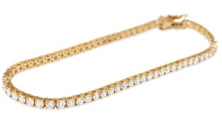 18ct Yellow Gold 3.50ct Tennis Bracelet