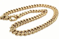 9ct Yellow Gold Curb Link Chain Necklace