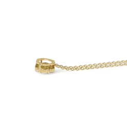 18ct Yellow Gold Diamond Cluster Necklace