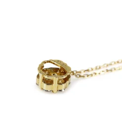 18ct Yellow Gold DIamond Cluster Necklace