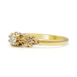 18ct Yellow Gold Diamond Solitaire Ring